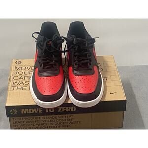 Nike Mens Court Vision Lo Next to Nature Shoes Size 12 Black University Red